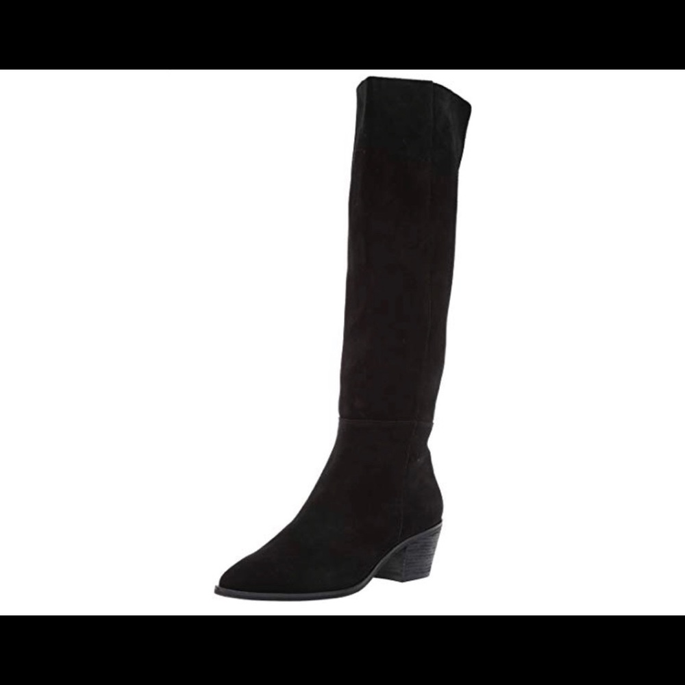 Steve Madden Knee- High Black Suede Largo Boots